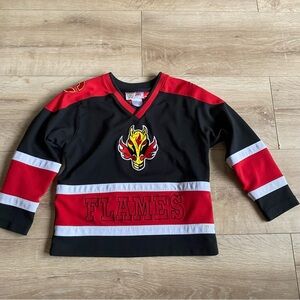 Vintage NHL Calgary Flames Jersey children’s size 5 Mighty Mac Sports